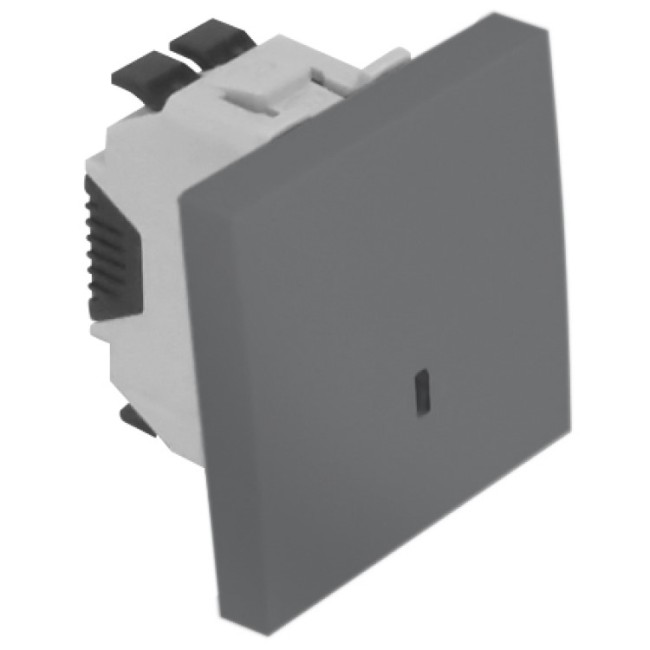 Одноклавишный выключатель проходной с подсветкой Efapel Quadro 45 45072 SAL