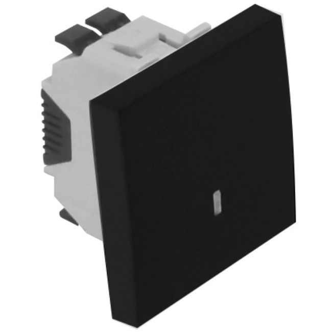 Одноклавишный выключатель проходной с подсветкой Efapel Quadro 45 45072 SPM